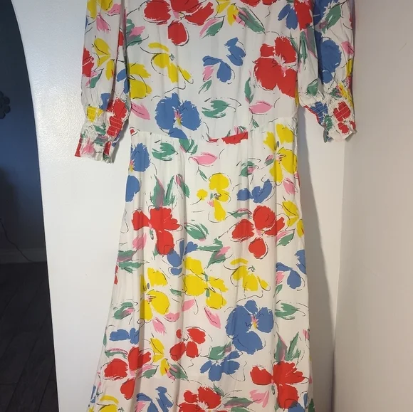 RIXO Floral Multicolor Midi Dress SIZE 2 #707 - Picture 4 of 4